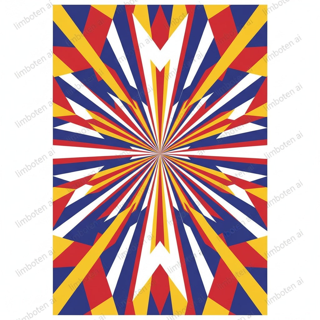 Bold Chevron Abstract Poster | Modern Geometric Wall Art