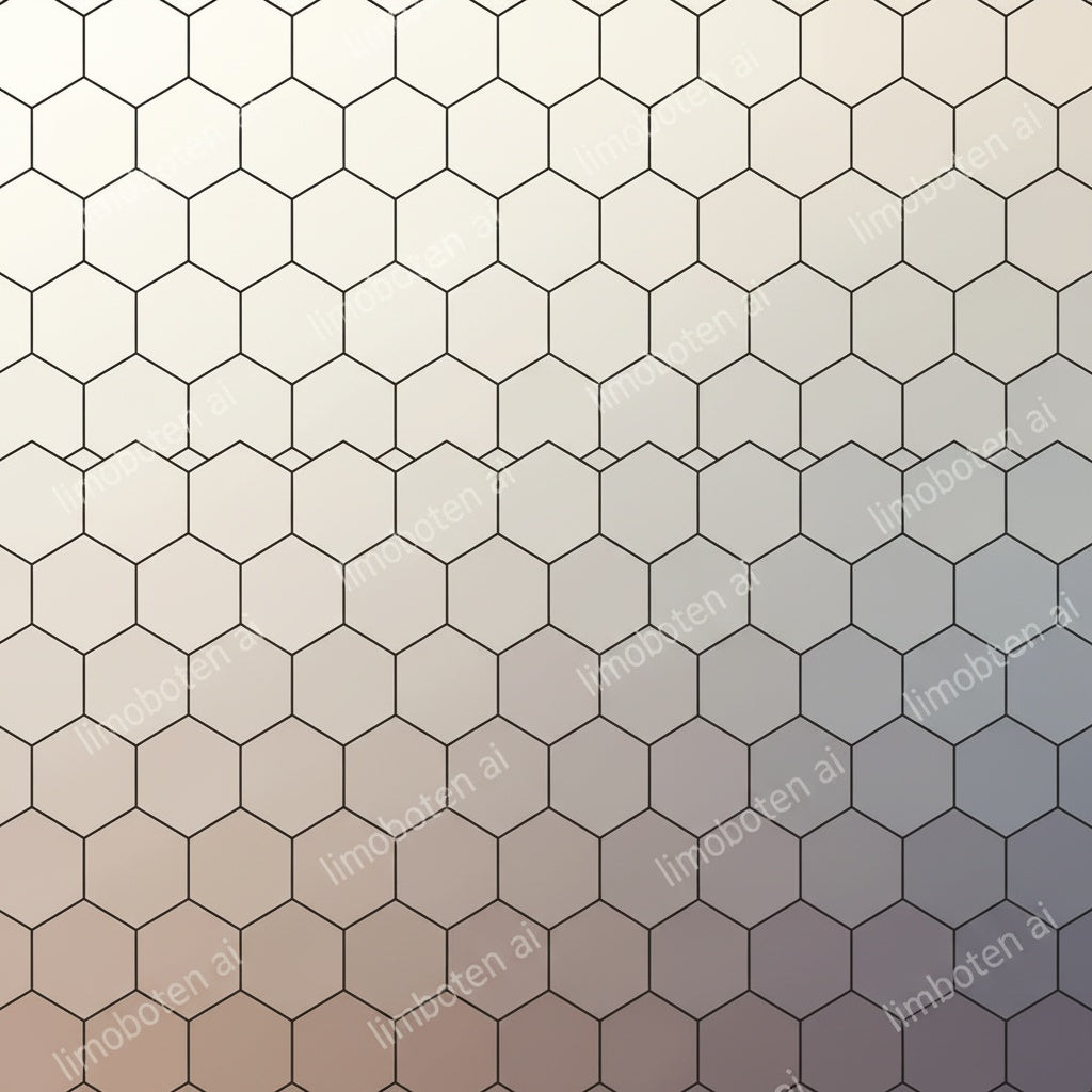 Minimalist Hexagon Grid Artwork | Geometric Pattern with Watermark