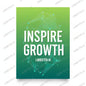 Inspire Growth | Geometric Accent Motivational Poster with Visible Watermark