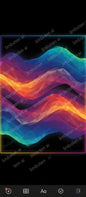 Multi-Layered Geometric Wave Poster | Abstract Polygon Art with Watermark