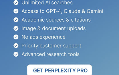 Perplexity Pro subscription for one year
