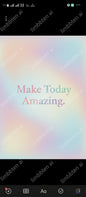 Make Today Amazing | Typographic Pastel Poster with Watermark