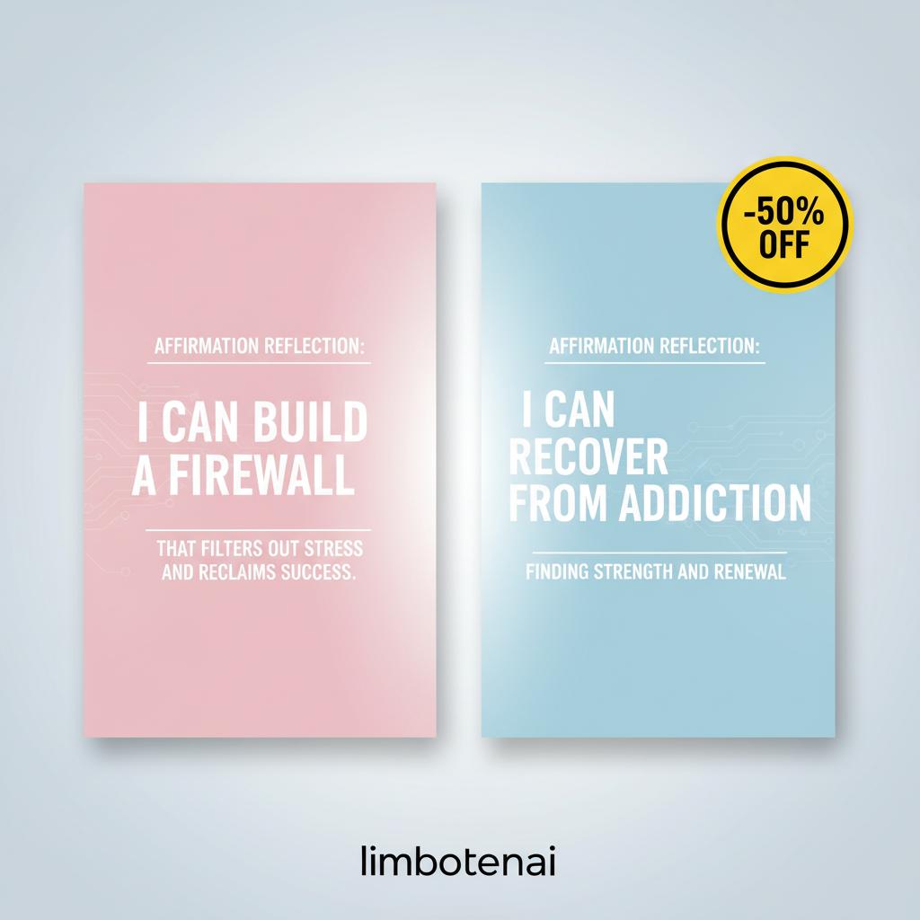 Daily Empowerment Bundle: Recovery & Resilience Affirmation Worksheets - Build Your Inner Firewall & Reclaim Your Power