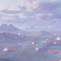 Alien Planet Landscape with Pastel Haze | Surreal Digital Art by limboten ai