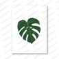 Botanical Poster of Monstera Leaf | Minimalist Plant Art with Watermark