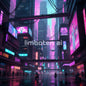 Neon Cityscape Art Print – Pink & Purple Cyberpunk Wall Decor